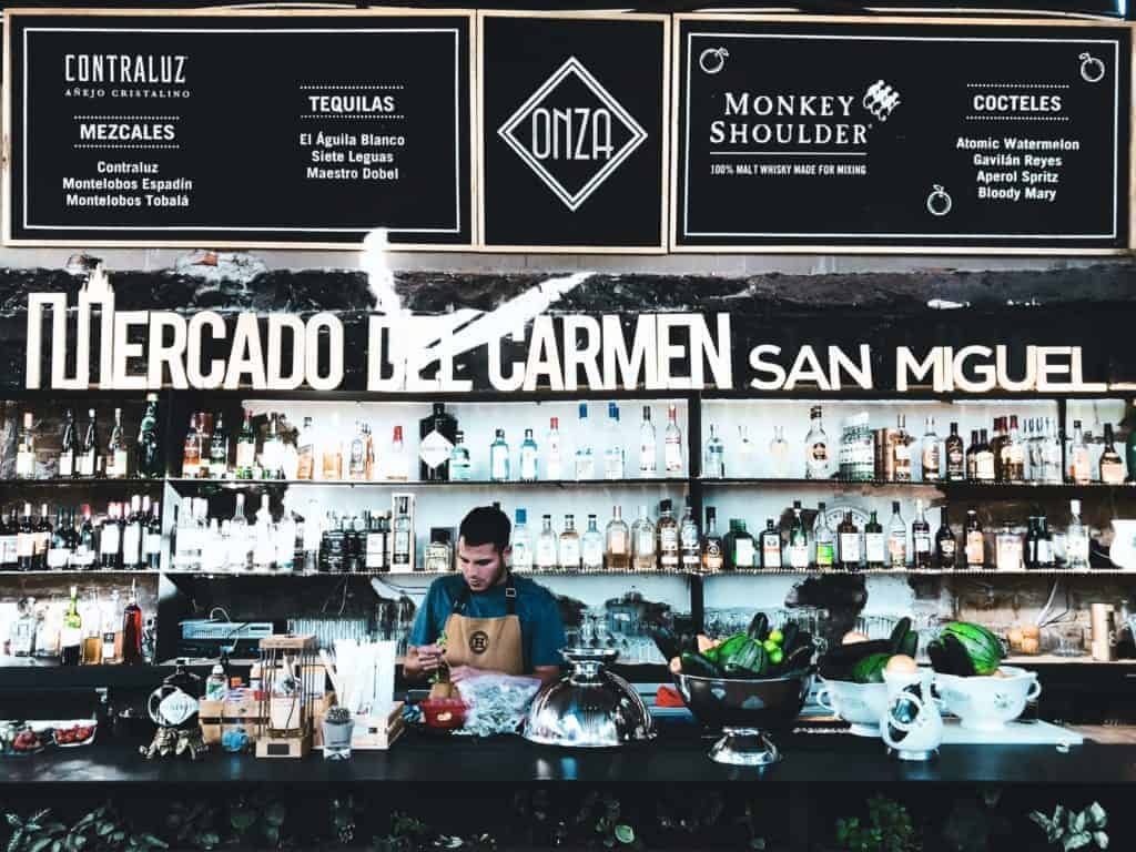 Mercado del Carmen in San Miguel de Allende is a trendy bar/restaurant