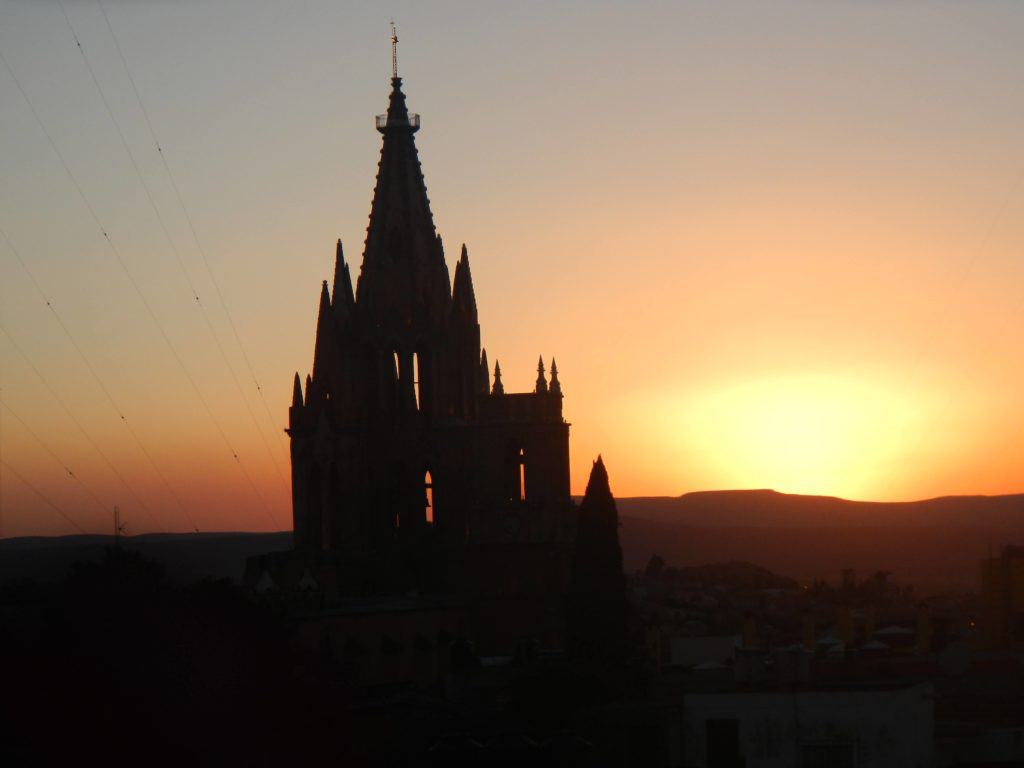 The sunsets in San Miguel de Allende are spectacular
