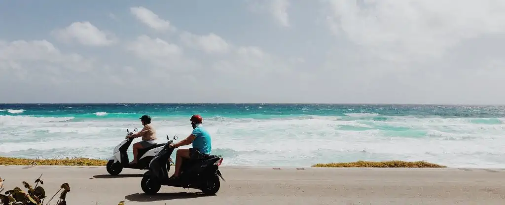 motorcycles on the beach