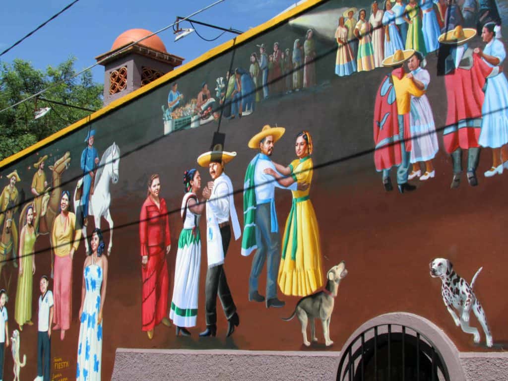 The murals in Ajijic are scattered throughout town