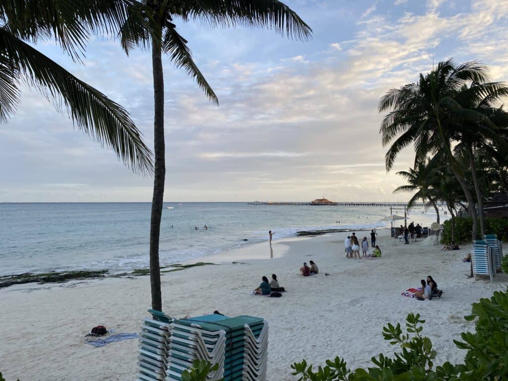 a chill morning in Playa del Carmen