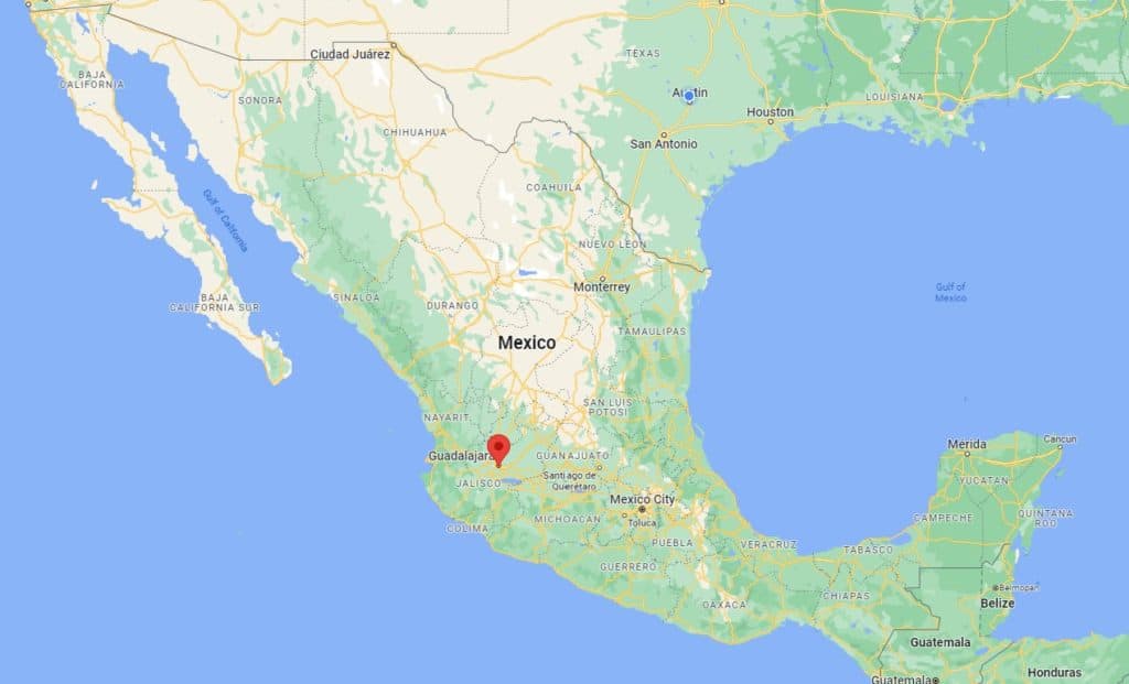 Guadalajara on the map