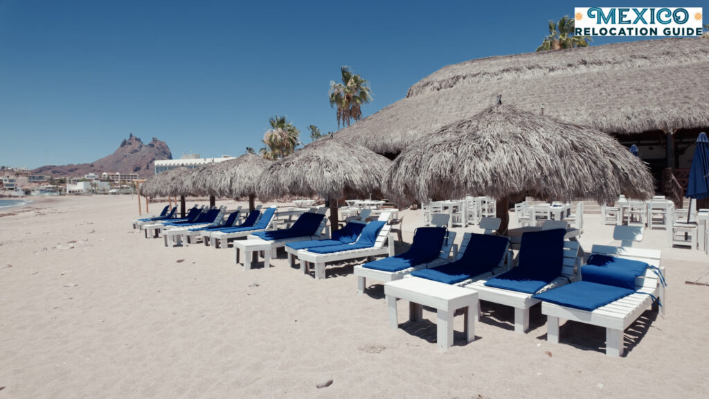 The beach in San Carlos is not too busy- and mostly quiet during non holidays